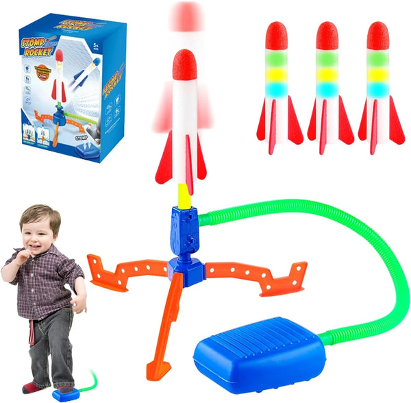 Kid Air Foam Rocket Launcher قاذفة صواريخ إسفنجية هوائية للأطفال