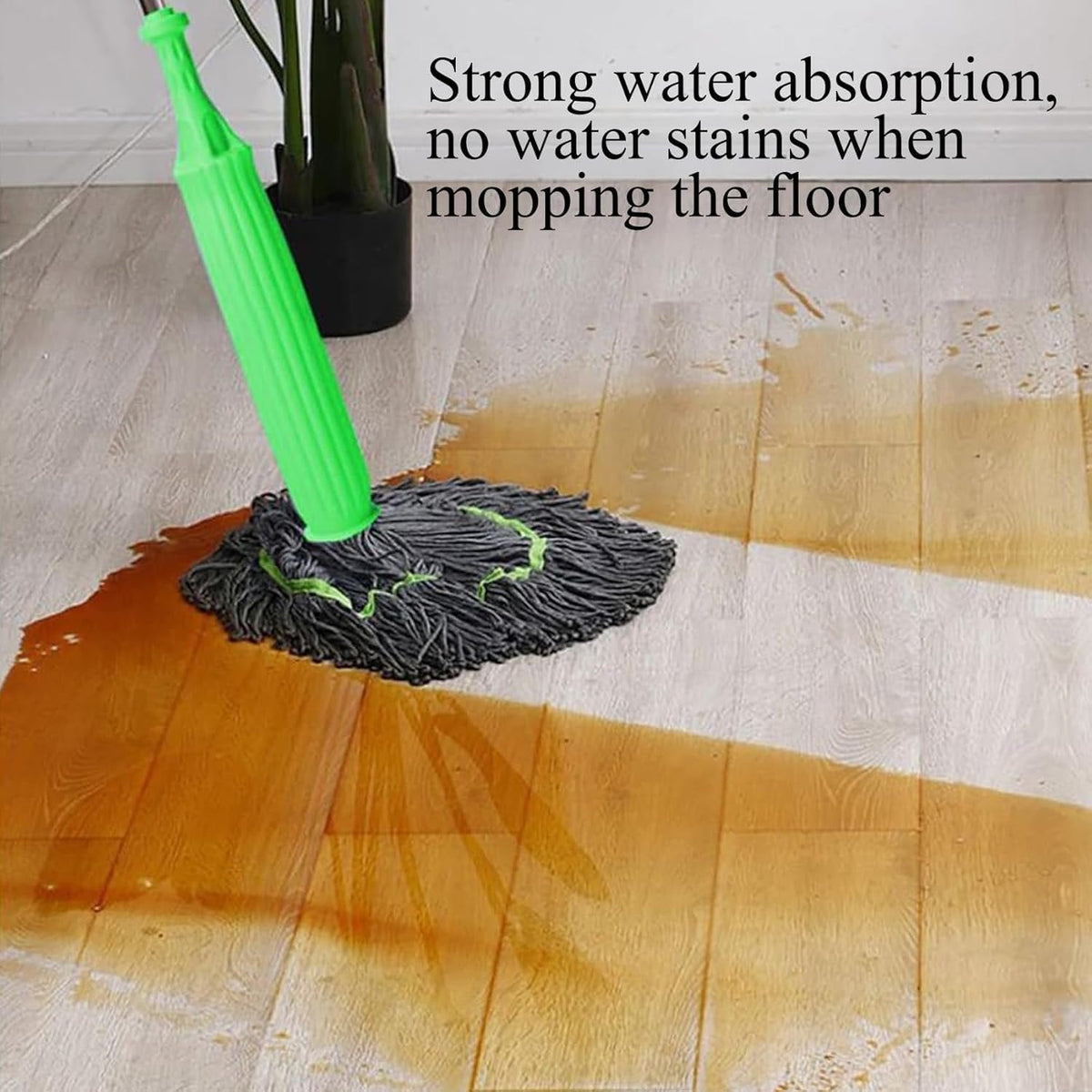 2 in-1 Self-Twisting Water Rotating Mop ممسحة دوارة ذاتية العصر 2 في 1