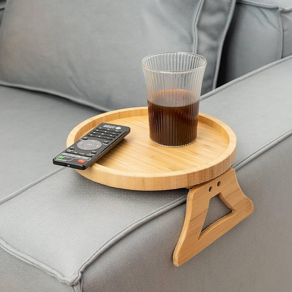 Couch Armrest Adjustable Table طاولة قابلة للتعديل على مسند ذراع الأريكة