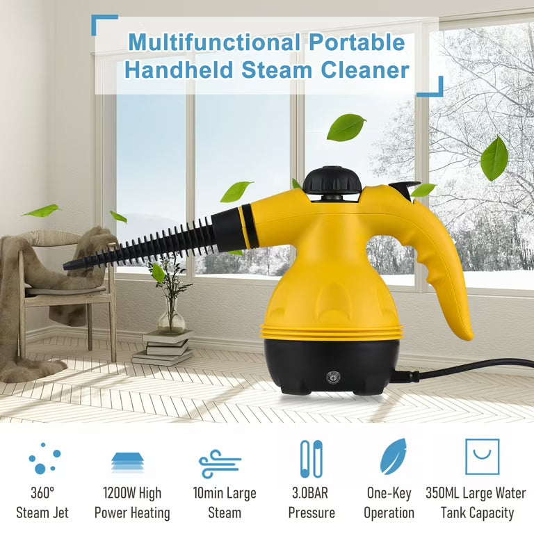Pressurized Handheld Steam Cleaner EM-307 منظف بخاري يدوي مضغوط