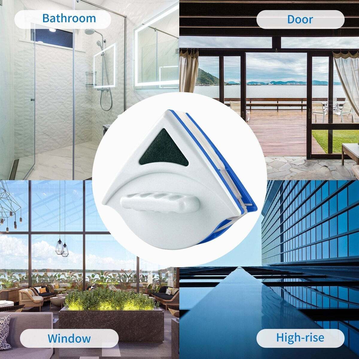 Magnetic Window Cleaner For Double Vitrage منظف نوافذ مغناطيسي للزجاج المزدوج