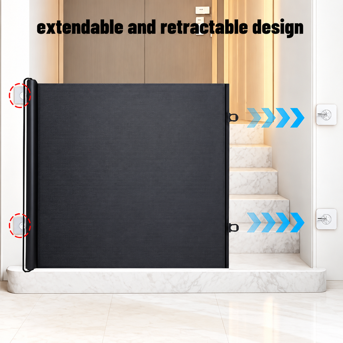 Retractable Mesh Safety Gate