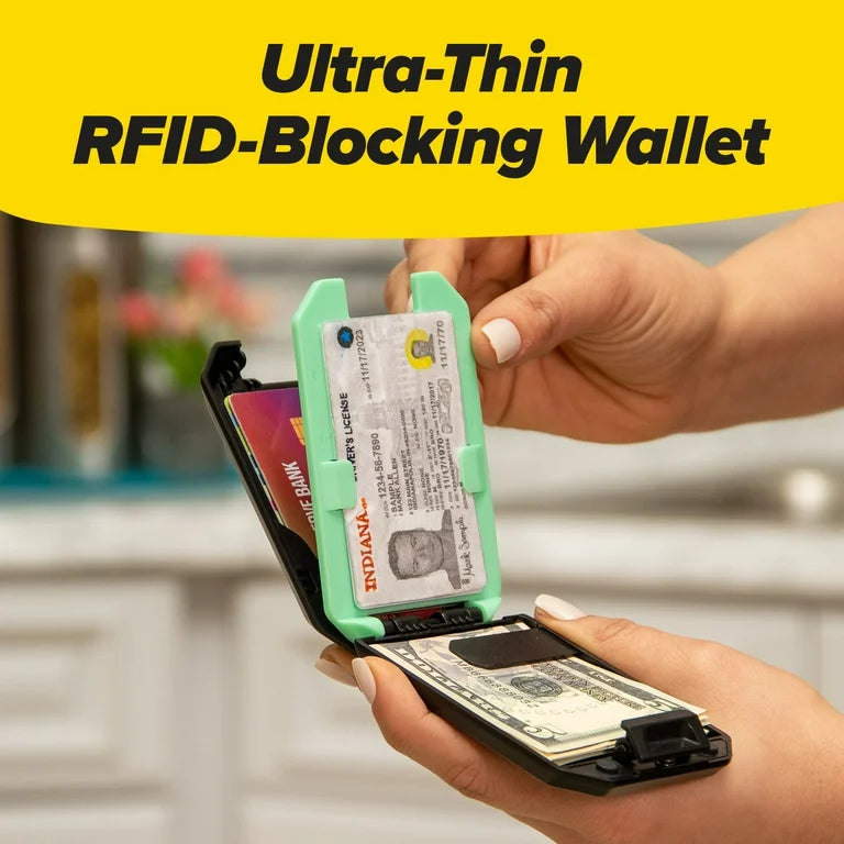 Heavy Duty RFID BLOCKING WALLET محفظة حاجبة متينة