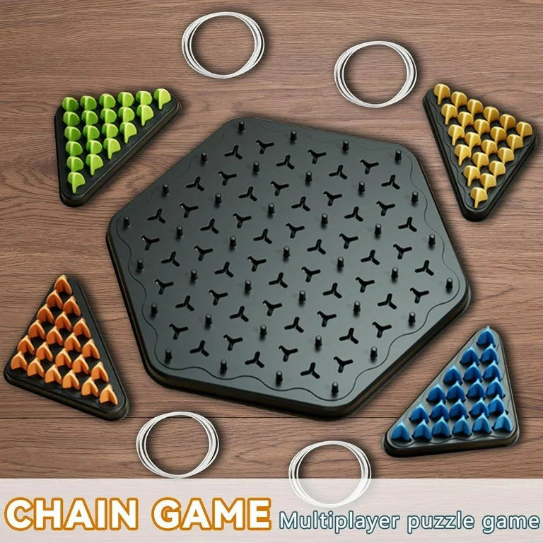 Chain Triangular Chess Game لعبة شطرنج مثلثي متسلسل