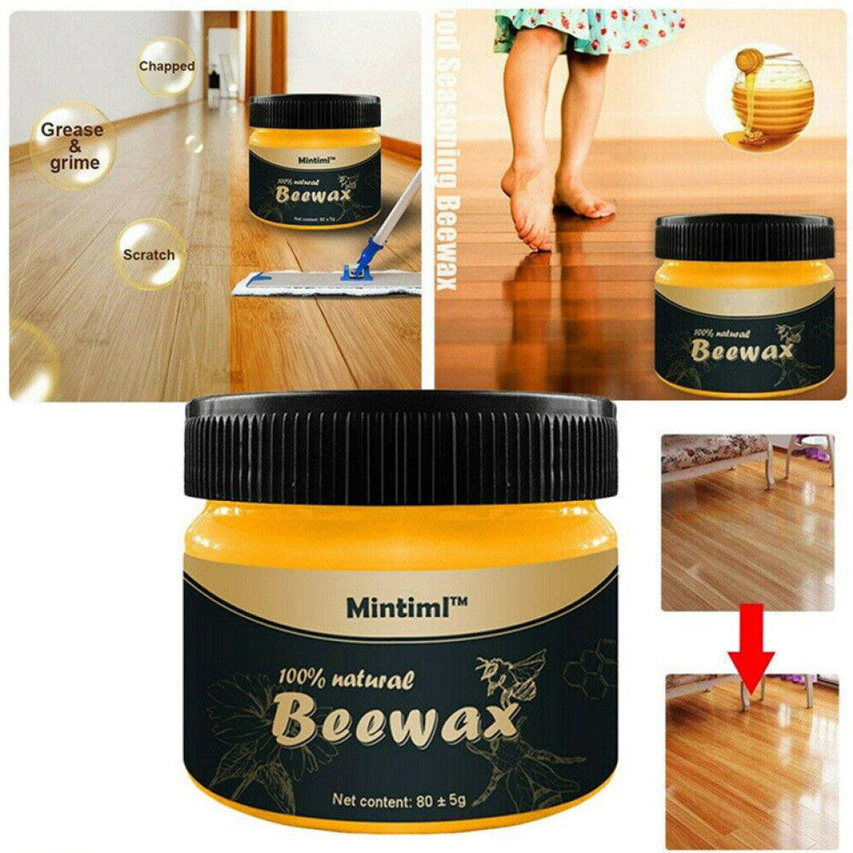 Beewax | Wood Polish and Cleaner شمع النحل لتلميع وتنظيف الخشب