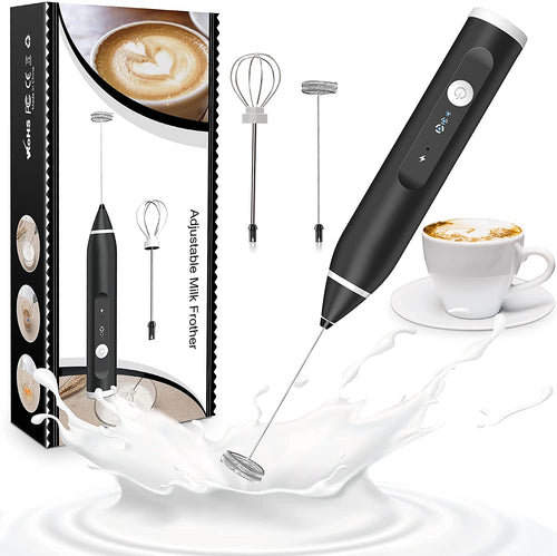 2 in 1 Rechargeable Foam Maker & Egg Beater صانع رغوة وخلاط بيض قابل للشحن 2 في 1
