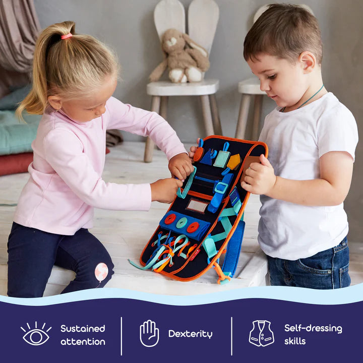Busy Board Montessori Toys for Toddlers لوحة ألعاب مونتيسوري للأطفال الصغار