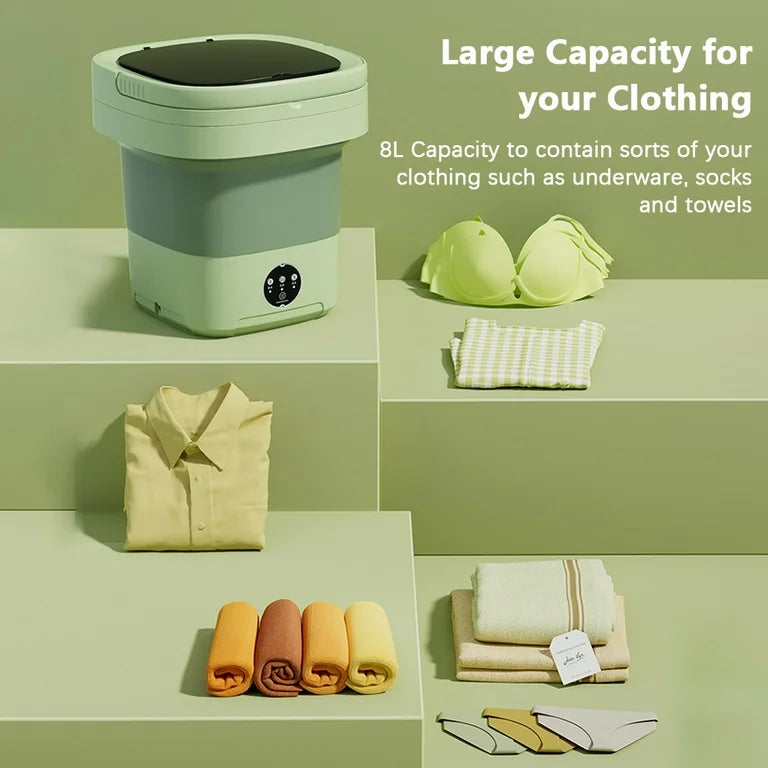 Foldable Washing Machine + Dryer غسالة قابلة للطي مع مجفف