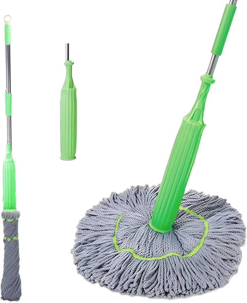 2 in-1 Self-Twisting Water Rotating Mop ممسحة دوارة ذاتية العصر 2 في 1