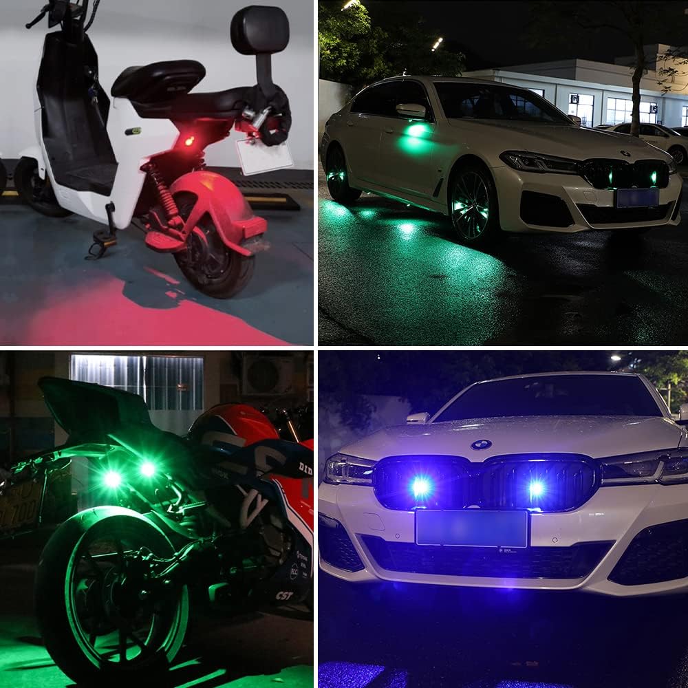 Wireless Led Strobe Lights Box of 2 with Remote