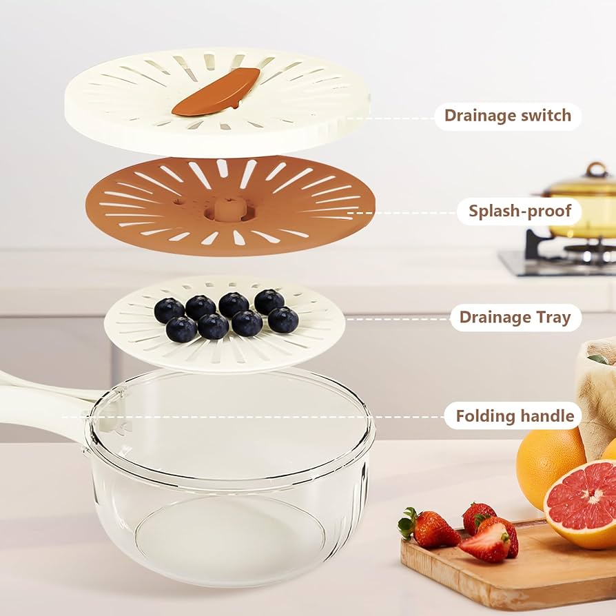 2-in-1 Foldable Drain Basket & Storage