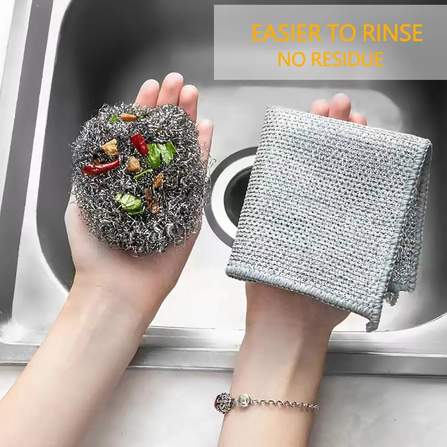 Non Scratch Dish Wash Cloth (Pack Of 5)