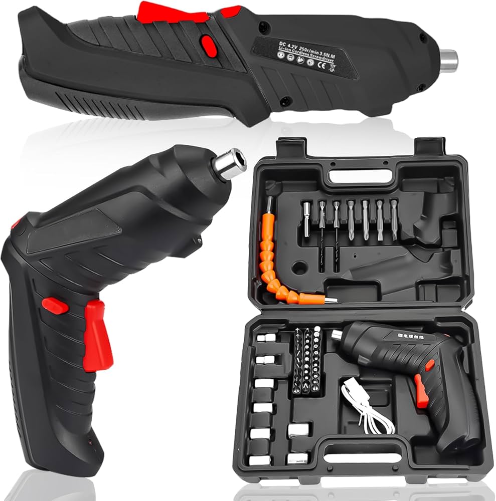 Foldable Electric Screwdriver | 47 Pieces Set مفك كهربائي قابل للطي 47 قطعة