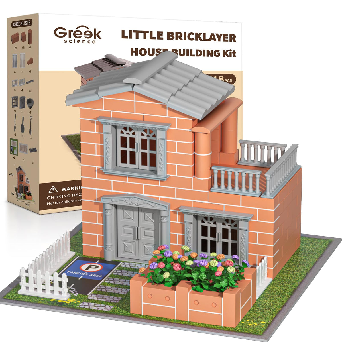 Mini Brick House Building Kit طقم بناء منزل صغير بالطوب