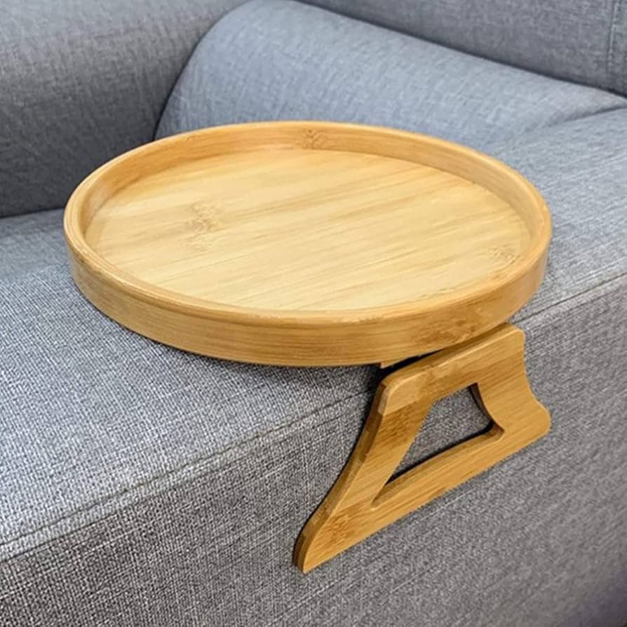 Couch Armrest Adjustable Table طاولة قابلة للتعديل على مسند ذراع الأريكة