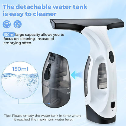 Electric Window Rechargeable Vacuum Cleaner مكنسحة نوافذ كهربائية قابلة للشحن