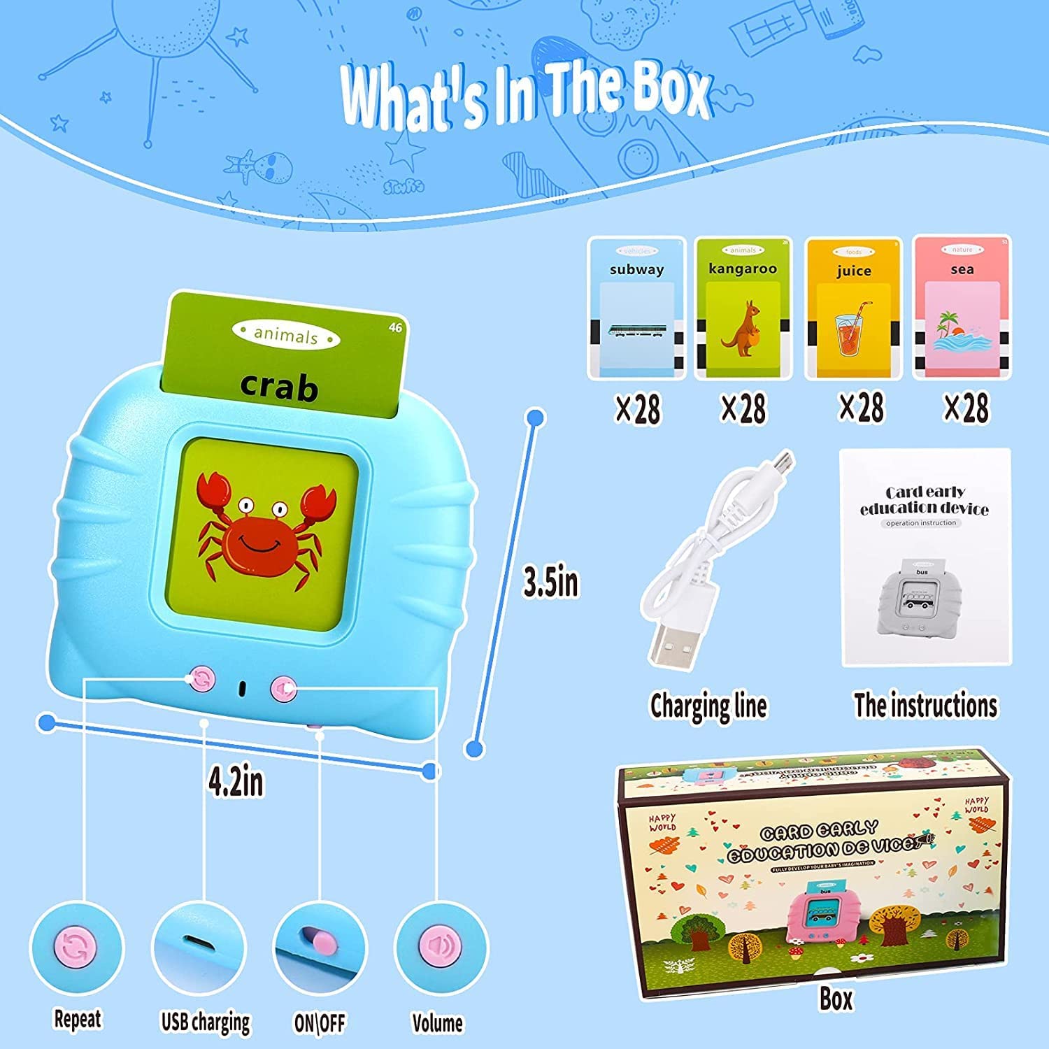 Talking Educational Flash Cards