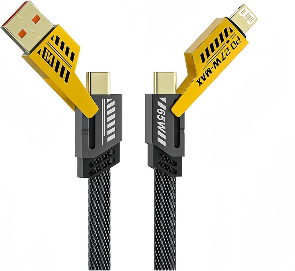 4-in-1 Fast Charging Multi-Device Cable كابل شحن سريع 4 في 1