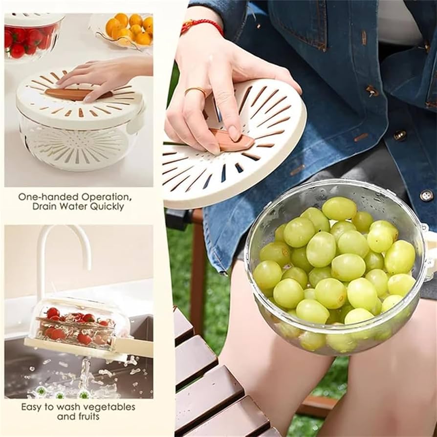 2-in-1 Foldable Drain Basket & Storage