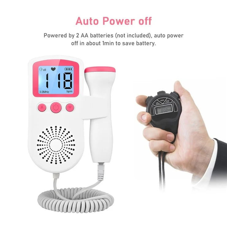 Fetal Heart Rate Doppler Monitor جهاز دوبلر لقياس ضربات قلب الجنين