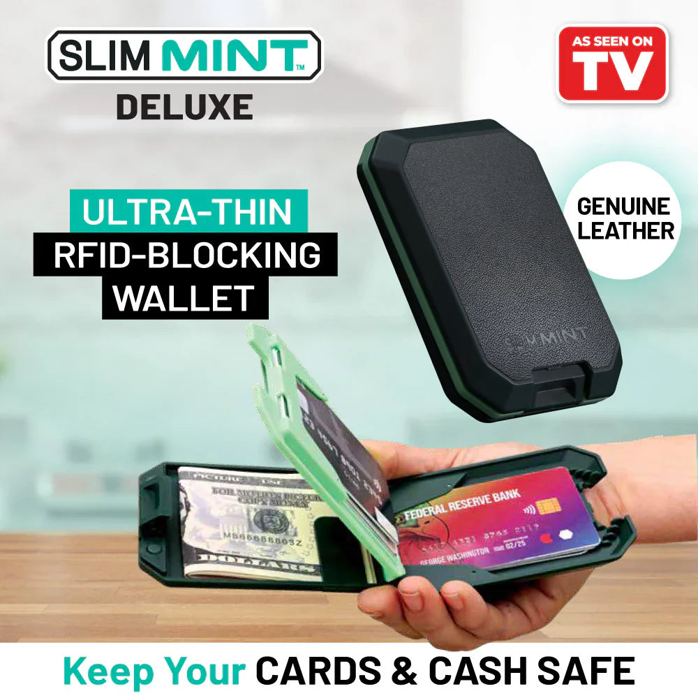 Heavy Duty RFID BLOCKING WALLET محفظة حاجبة متينة