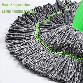 2 in-1 Self-Twisting Water Rotating Mop ممسحة دوارة ذاتية العصر 2 في 1
