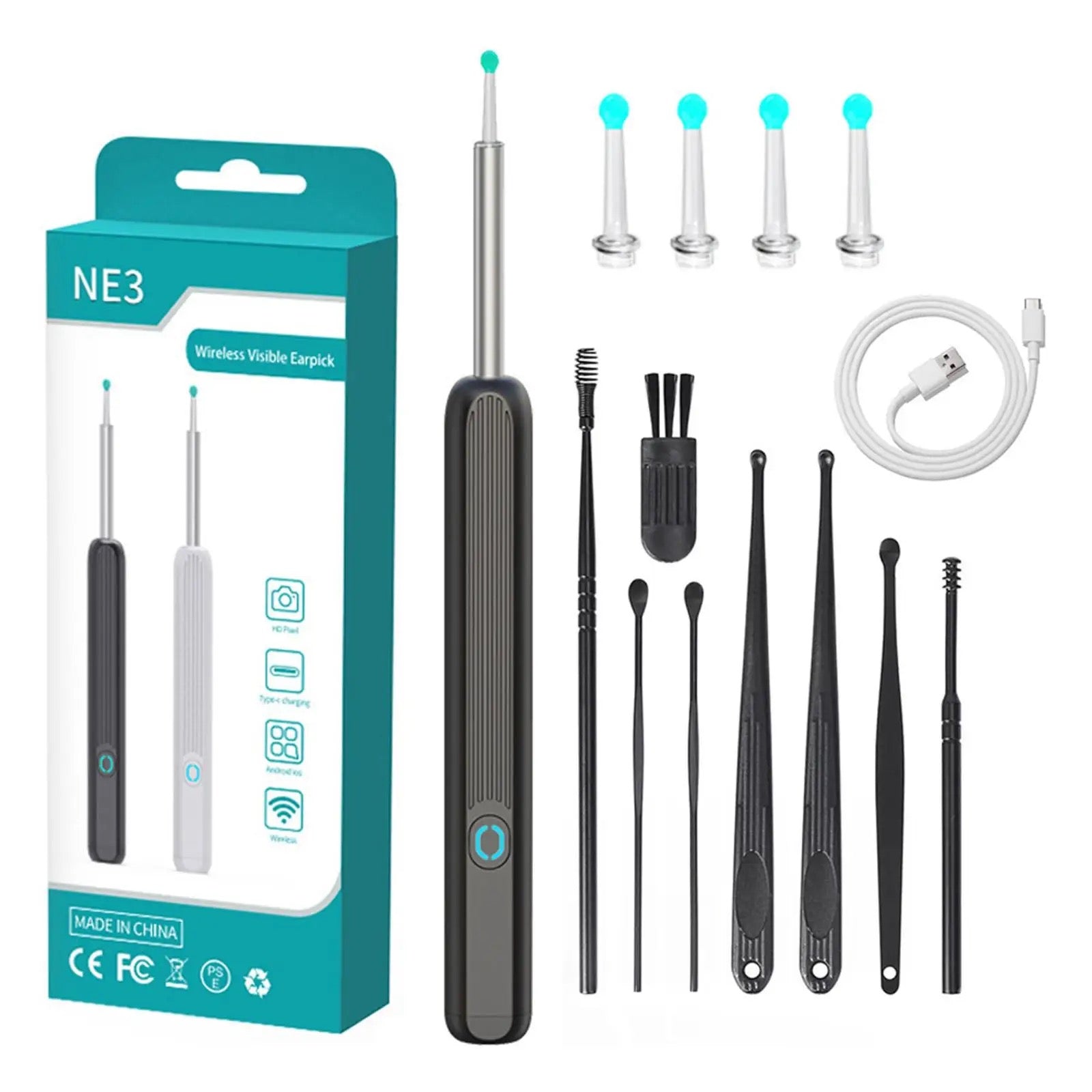 Intelligent Ear Wax Cleaner with 500MP Camera