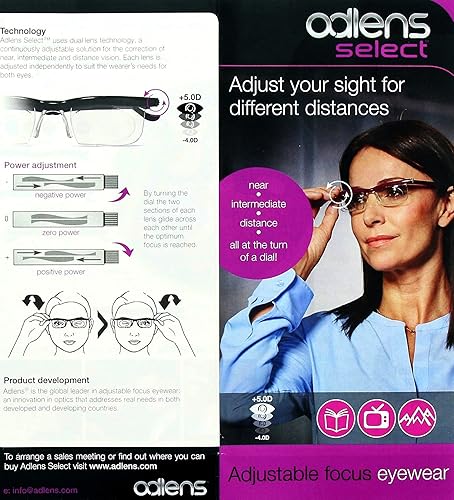 Sundials Adjustable Reading Glasses From -6° Till +3° نظارات قراءة قابلة للتعديل من -6 إلى +3