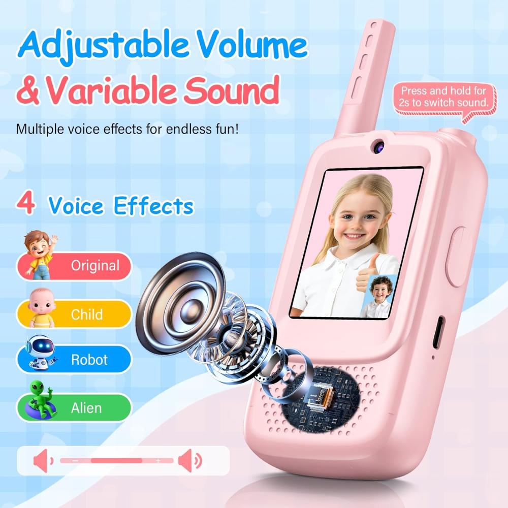 Rechargeable Kids Video Walkie Talkie- NO WIFI NEEDED