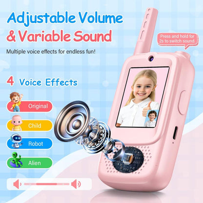 Rechargeable Kids Video Walkie Talkie- NO WIFI NEEDED