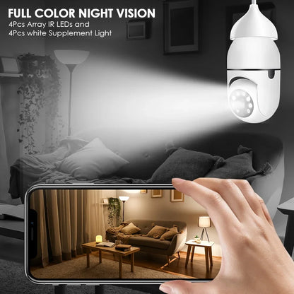 360° WiFi Light Bulb Wireless Cam CCTV كاميرا مراقبة لاسلكية 360° في مصباح