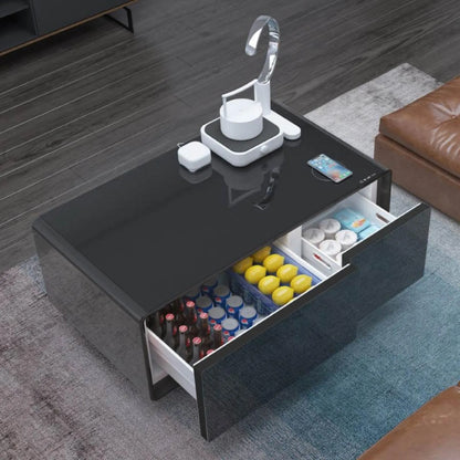 Smart Modern Table + Fridge طاولة عصرية ذكية مع ثلاجة