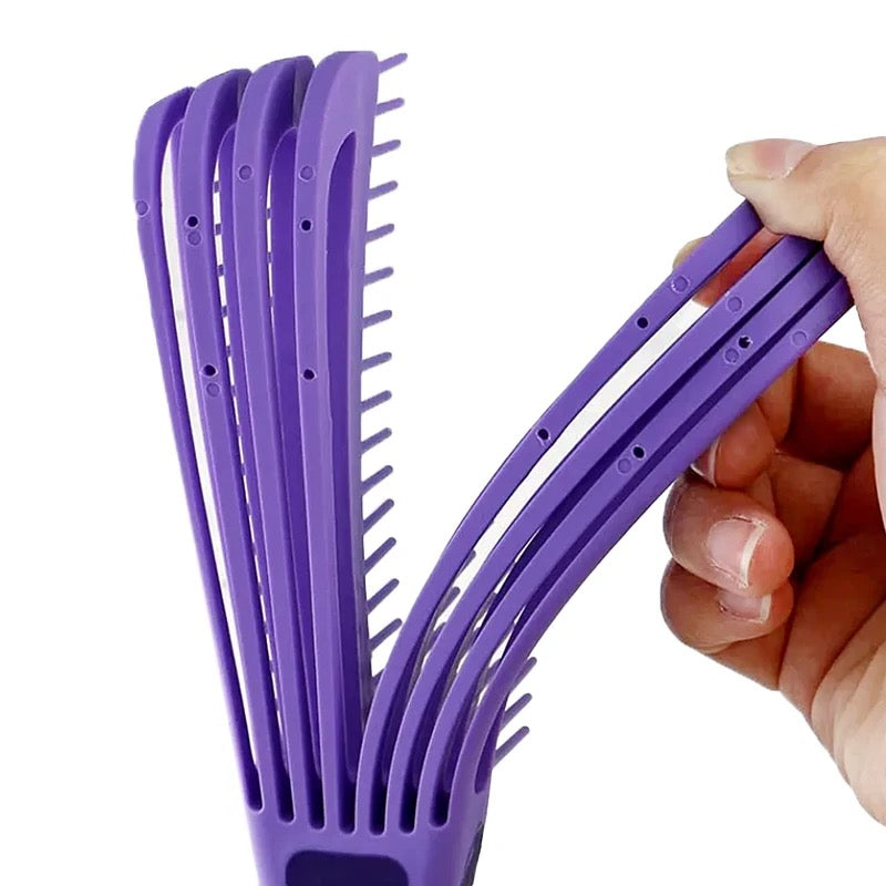 2 in 1 Detangler & Styler Hair Brush فرشاة شعر مصففة وفاكة تشابك 2 في 1