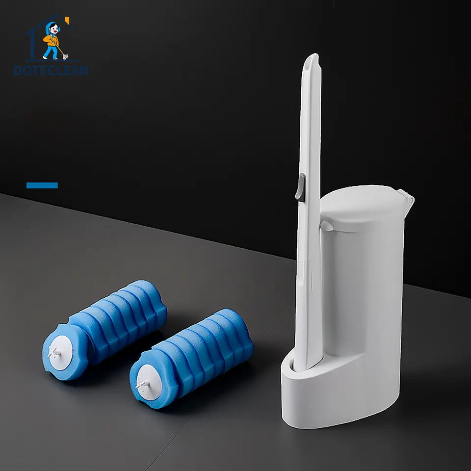 Disposable Toilet Brush with 16 Sponges