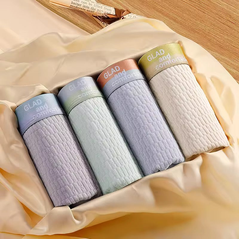 4 Pcs Breathable Anti-Bacterial Boxers