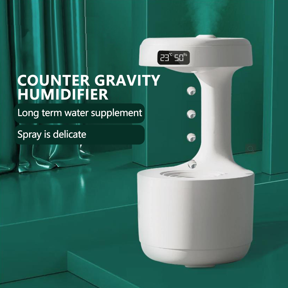 ANTI-GRAVITY HUMIDIFIER WITH CLOCK