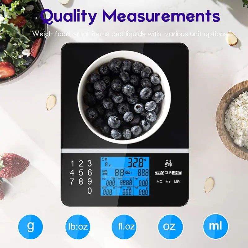 Smartek™ Nutritional Food Scale With 999 Food Codes