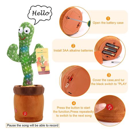 Interactive Speaking Cactus Toy