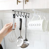 Stainless Steel 6 Hooks Hanging Shelf