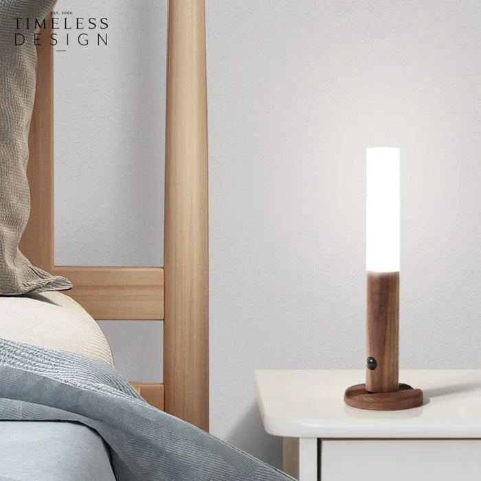 Wooden LED Motion Sensing Wall Lamp