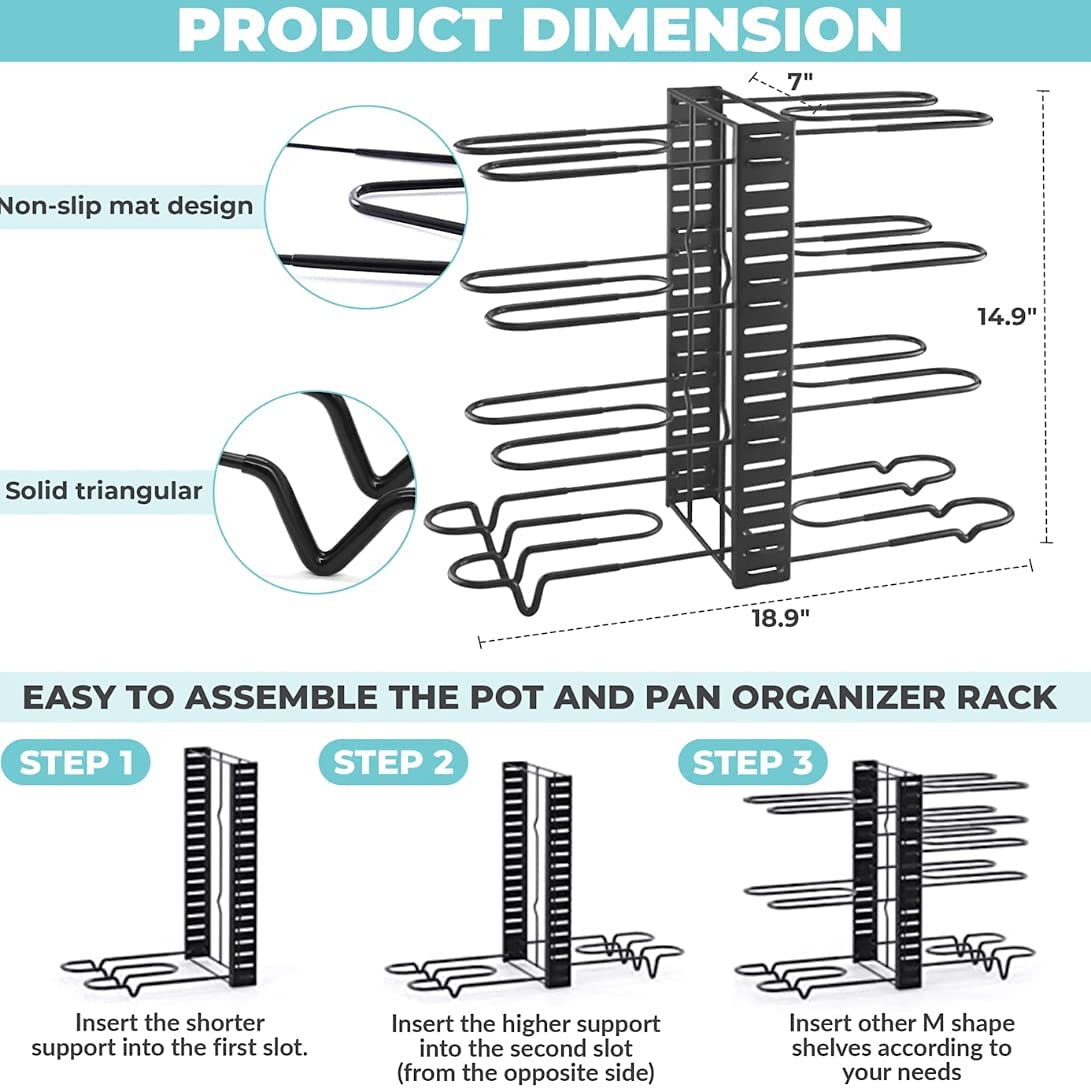 Pot Rack Organizer