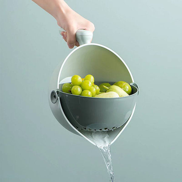 2 in 1 Rotatable Double Basket Strainer