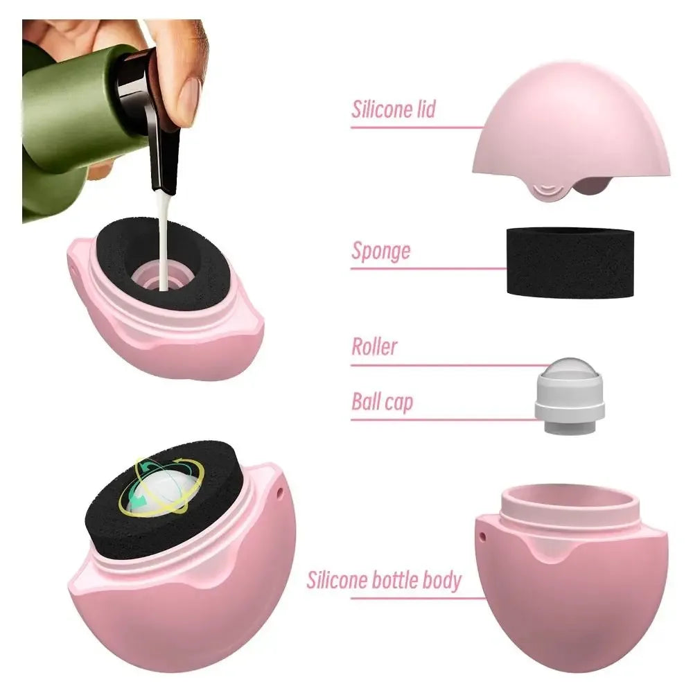 Sunscreen Silicone Applicator Roller Refillable رول سيليكون قابل لإعادة التعبئة لتطبيق واقي الشمس