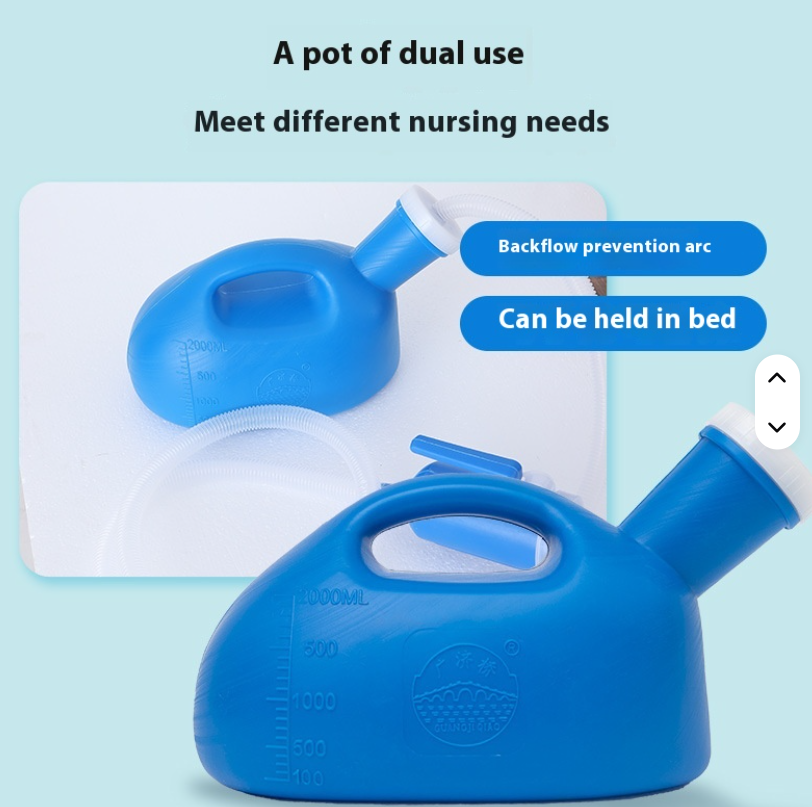 Portable 2000ml Night Urinal Bottle زجاجة بول ليلية محمولة 2000مل