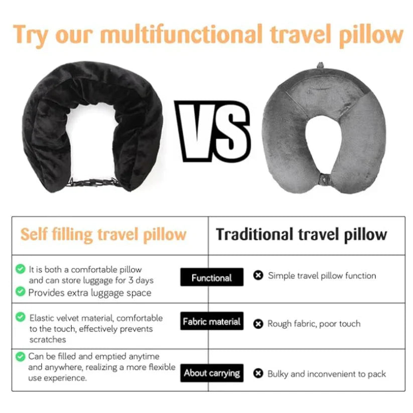 Stuffable Travel Neck Pillow