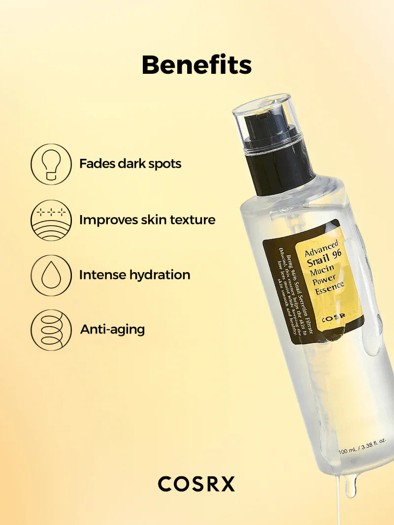 Advanced Snail 96 Mucin Power Essence | سيروم الحلزون