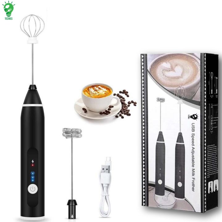 2 in 1 Rechargeable Foam Maker & Egg Beater صانع رغوة وخلاط بيض قابل للشحن 2 في 1