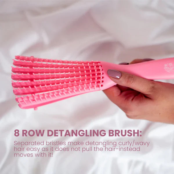 2 in 1 Detangler & Styler Hair Brush فرشاة شعر مصففة وفاكة تشابك 2 في 1