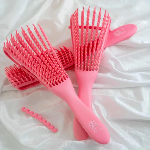 2 in 1 Detangler & Styler Hair Brush فرشاة شعر مصففة وفاكة تشابك 2 في 1