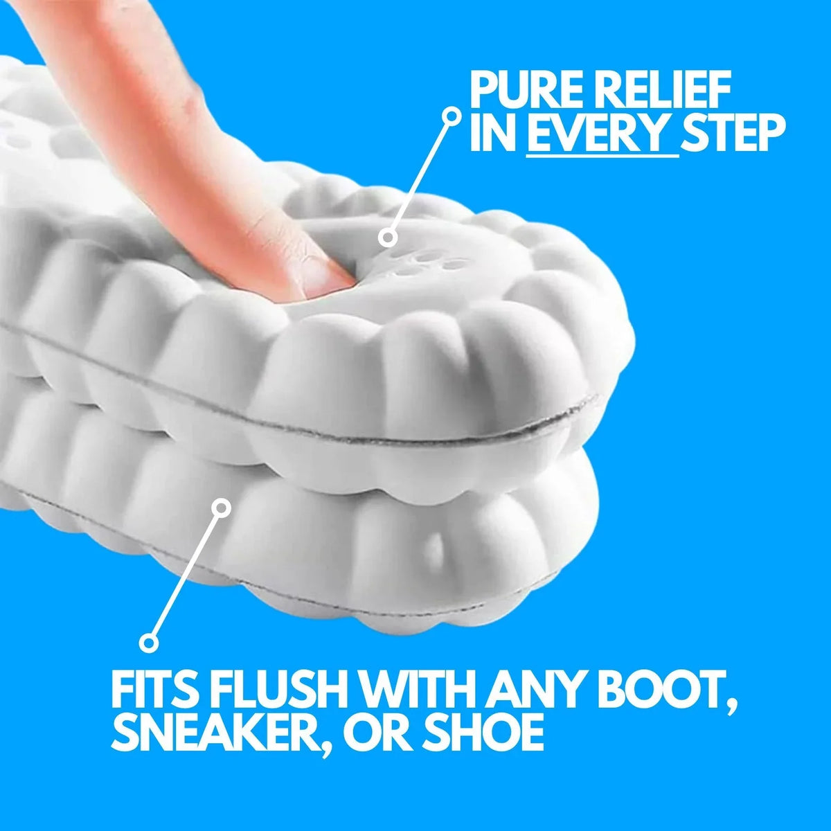 CloudyTech™ Comfortable Insoles نعلات داخلية مريحة CloudyTech™